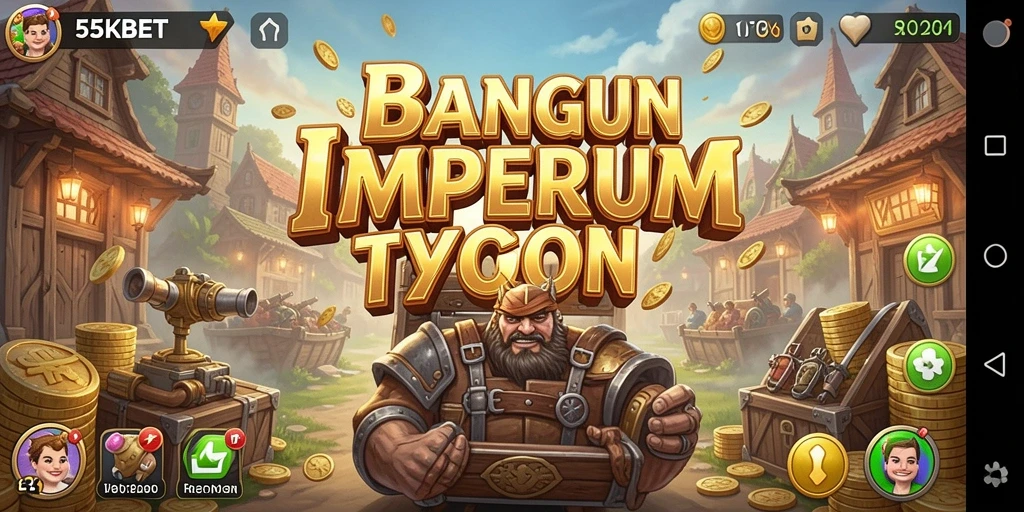 Tampilan gameplay 55KBET yang menarik dan interaktif dalam membangun bisnis.