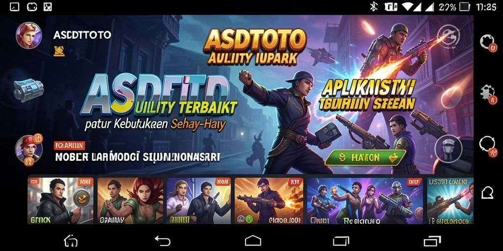 Tampilan utama ASDTOTO dengan berbagai fitur Utility.