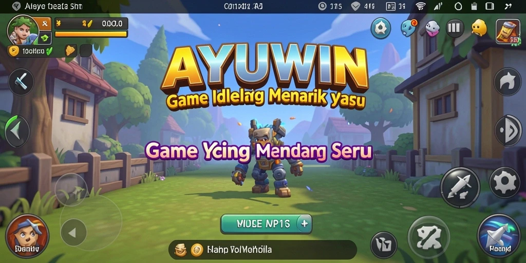 Tampilan menarik dari gameplay AYUWIN yang menampilkan fitur Idle.