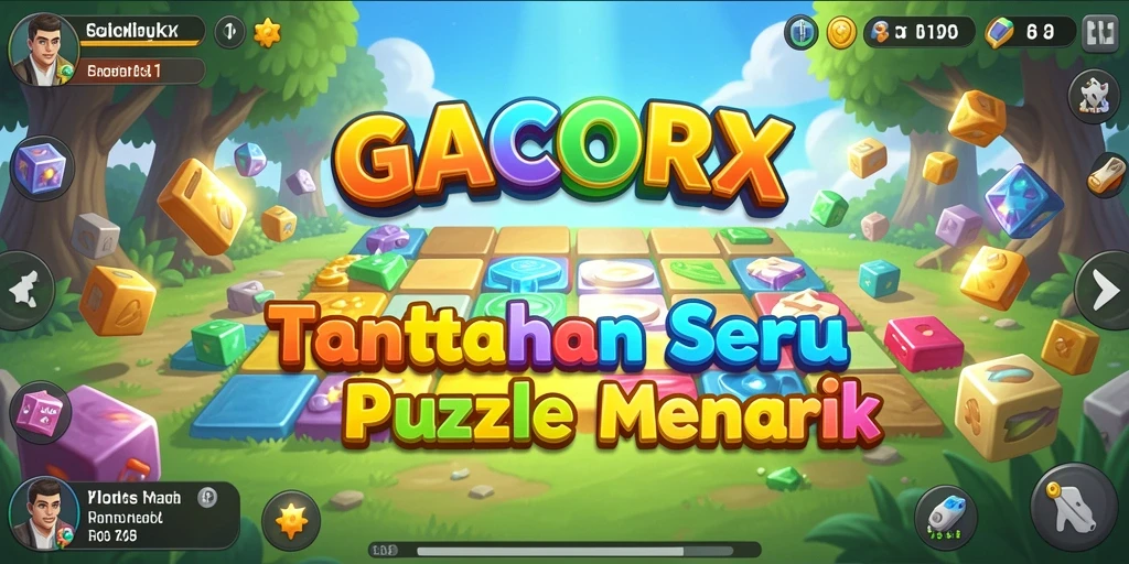 Tampilan gameplay menantang dari GACORX yang penuh warna.