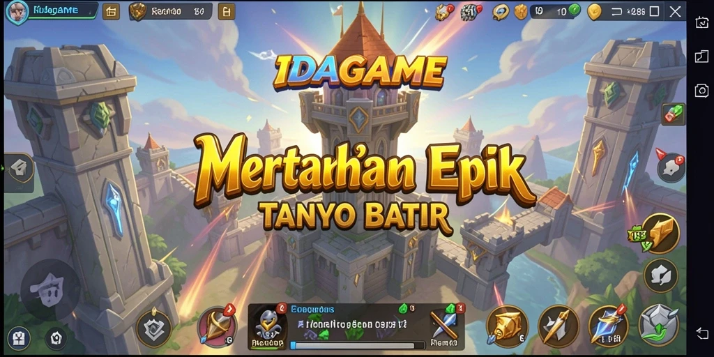 Tampilan gameplay seru di IDAGAME dengan strategi Tower Defense.