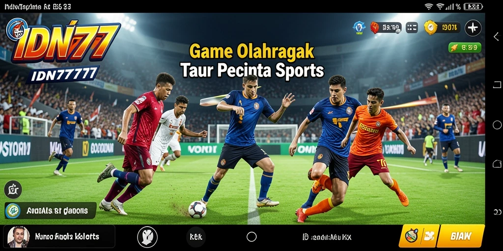 Screenshot gameplay yang menunjukkan aksi olahraga seru di IDN777.