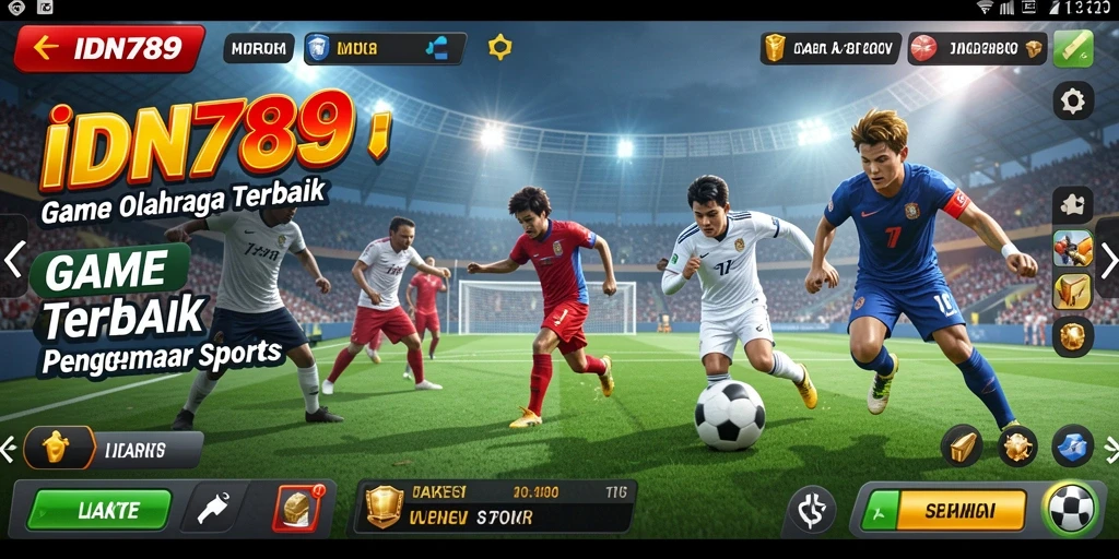 Screenshot gameplay IDN789 yang menggambarkan suasana kompetisi olahraga.