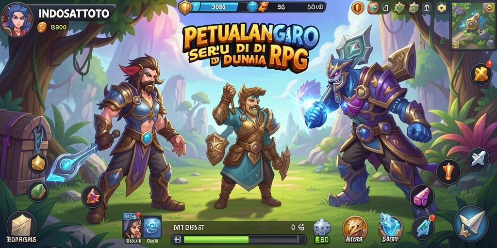 Tampilan screenshot gameplay INDOSATTOTO yang menampilkan pertarungan epik.