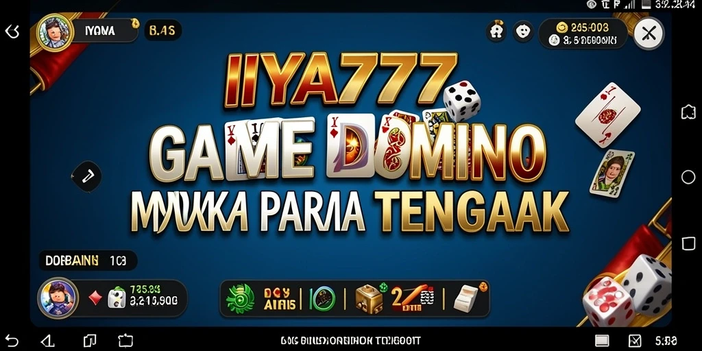 Screenshot gameplay IYA777 yang menampilkan serunya bermain Domino.
