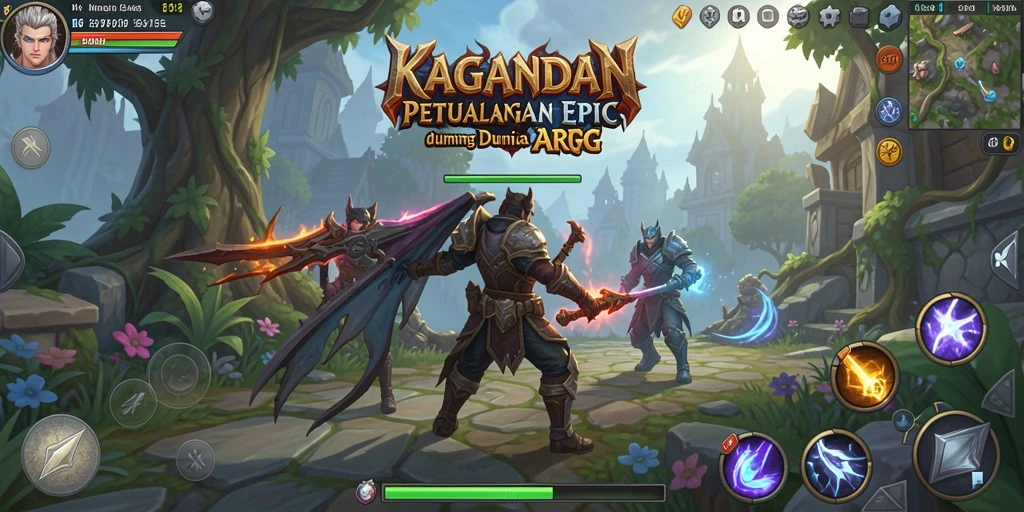 Tampilan gameplay KAGANDAN penuh aksi dan strategi ARPG.