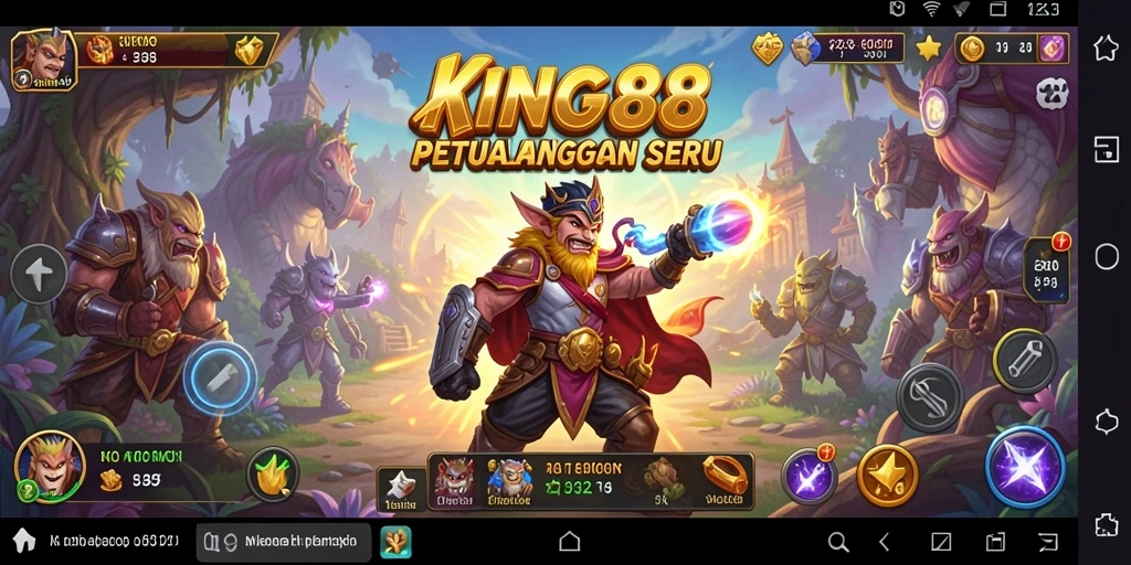 Screenshot KING88 menampilkan aksi seru dalam dunia petualangan.
