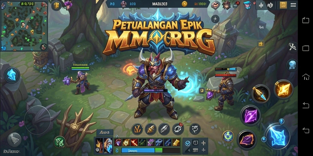 Tampilan menakjubkan dari gameplay MMORPG dalam MADU303