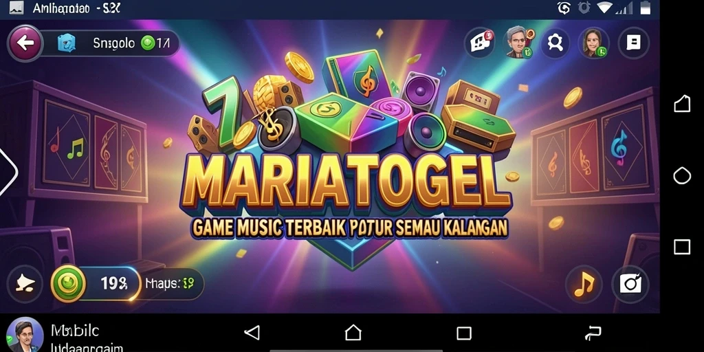 Tampilan gameplay MARIATOGEL menampilkan keseruan bermain musik.