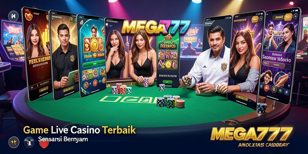 Tampilan gameplay Live Casino di MEGA777 yang menarik dan interaktif.