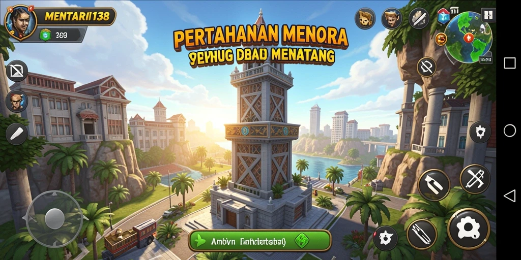 Tampilan gameplay menarik MENTARI138 yang menantang pemain untuk bertahan.