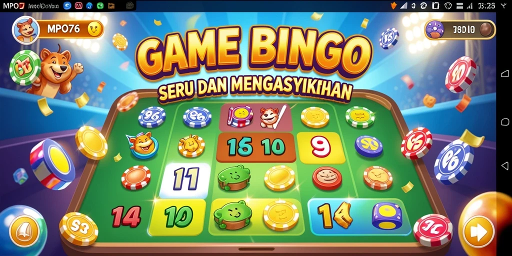 Tampilan gameplay menarik dari MPO76 dengan keseruan Bingo.