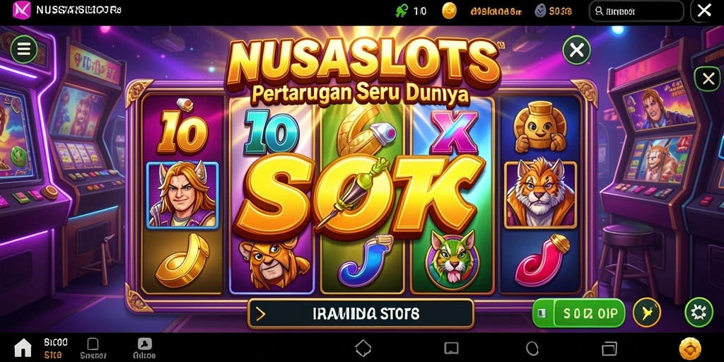 Tangkapan layar NUSASLOTS dengan aksi pertarungan yang mendebarkan.
