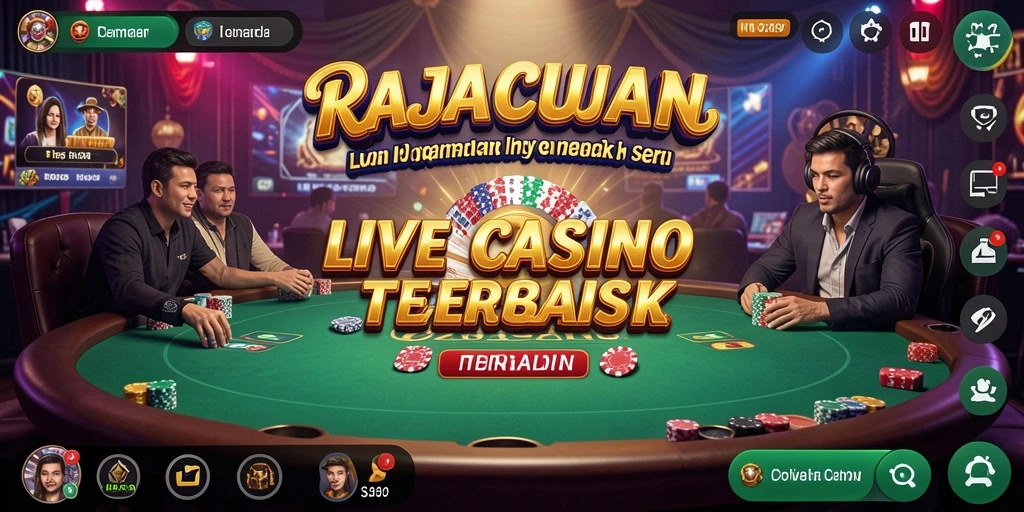 Gameplay Live Casino yang mendebarkan di RAJACUAN dengan dealer langsung.