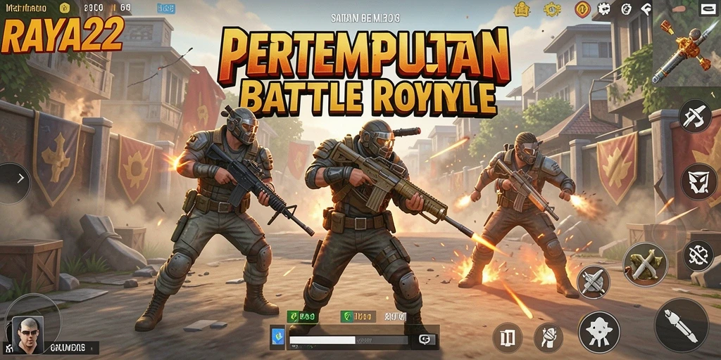 Tangkapan layar menampilkan pertempuran seru di RAYA22 dengan grafis yang memukau.