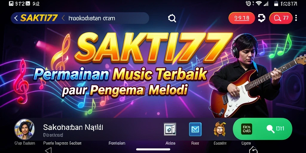 Tampilan gameplay SAKTI77 dengan interaksi musik yang menarik.