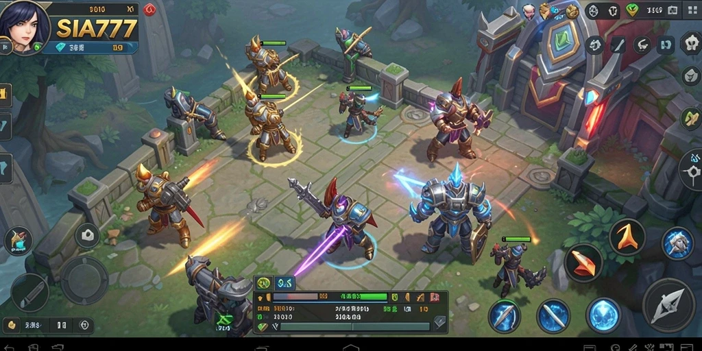 Screenshot gameplay SIA777 yang menunjukkan pertempuran seru.