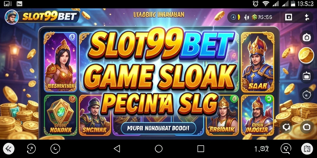 Tampilan menarik dari gameplay SLOT99BET dengan berbagai slot yang menantang.