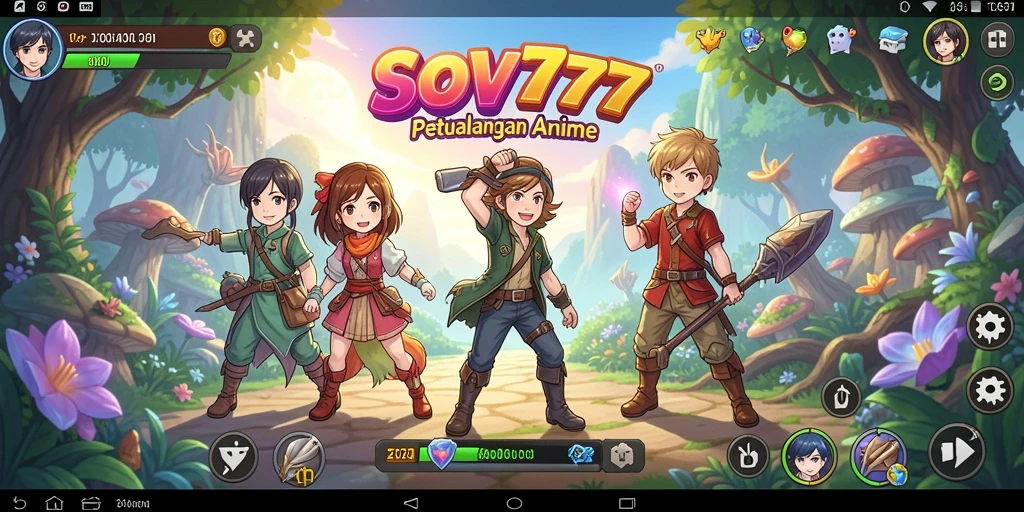 Gameplay menarik di dunia anime yang penuh warna.