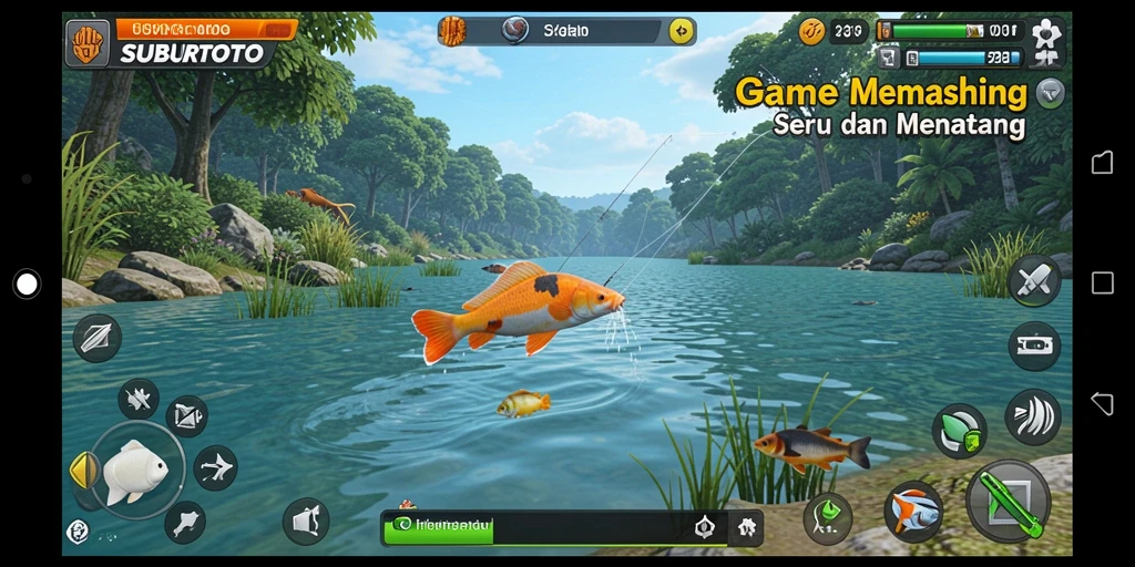 Tangkapan ikan yang beragam dalam gameplay SUBURTOTO.