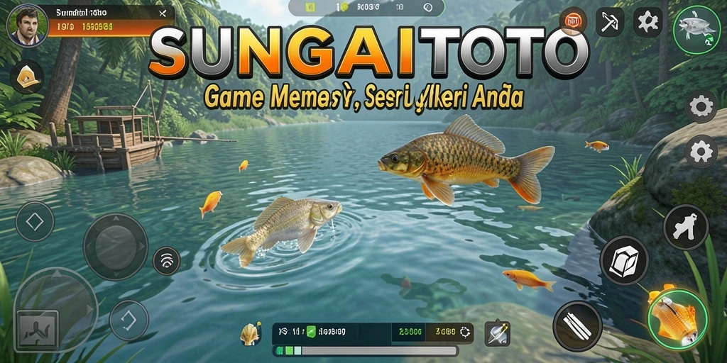 Screenshot utama SUNGAITOTO menampilkan pengalaman memancing seru.